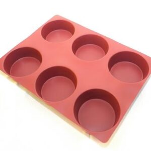 Silicone cylinder mould 6 cavities - 316 ml