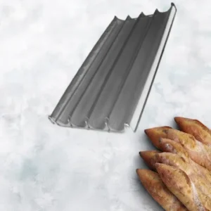 Stainless steel baking tray 4 cells – 400×800 mm SKU: 003085