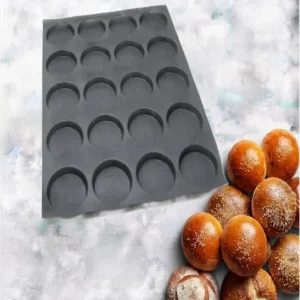 Hamburgers mould 20 cavities – Ø125X18 mm SKU: 010565