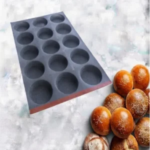 Hamburgers mould 15 cavities – Ø104X20 mm SKU: 010279