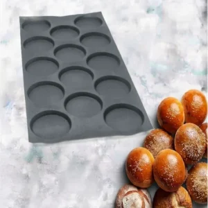Hamburgers mould 14 cavities – Ø125X18 mm SKU: 010876