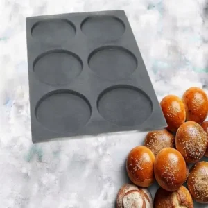 Hamburgers mould 6 cavities – Ø166X12 mm SKU: 010281