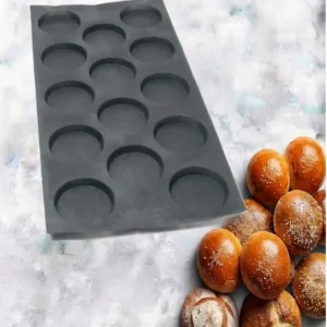 Hamburgers mould 14 cavities – Ø114X18 mm SKU: 009428