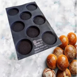 Hamburger mould GN1/1 8 cavities – Ø114X18 mm SKU: 010798-GN1-1