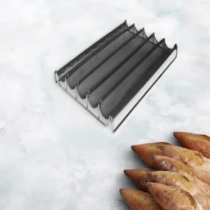 Stainless steel baking tray 5 cells – 400×800 mm SKU: 003086