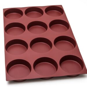 Silicone cylinder mould 12 cavities - 366 ml