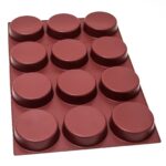 Silicone cylinder mould 12 cavities – 366 ml