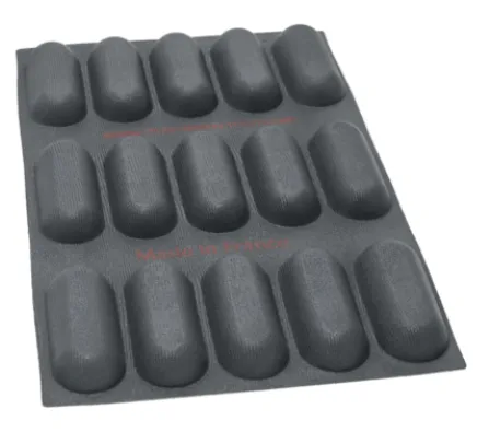 Baguette mould 15 cavities – 155X64X30 mm SKU: 010883 - Image 3
