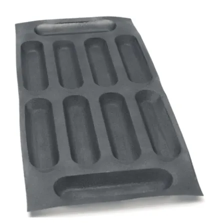Baguette mould 10 cavities – 259X64X30 mm SKU: 009425 - Image 4