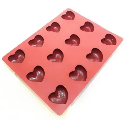 Heart 3D mould 12 cells- 100 ml SKU: 012707-40X30 - Image 6