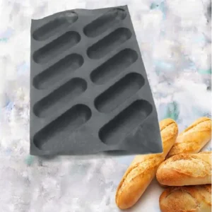 Mould 10 Baguettes 200X64X30 mm – 290 ml SKU: 010793