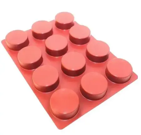 Silicone cylinder mould 12 cavities Ø70X30 mm – 113 ml SKU: 001348-40X30 - Image 4