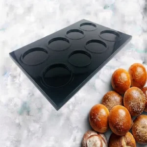 Aluminium baking tray 8 cavities – Ø120X8 mm SKU: 013299