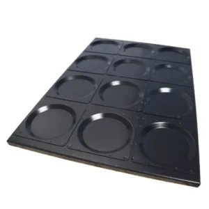 Hamburger baking tray 12 cavities – Ø120X8 mm SKU: 013393
