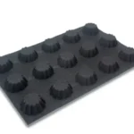 Fluted tartelette base mould 15 cavities – Ø90X32 mm SKU: 014435