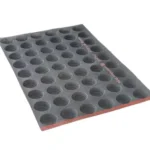 Mini round tart base mold, 54 cavities – Ø50X16 mm SKU: 014747