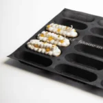 Oblong tart base mould 24 cavities – 130X49X22 mm SKU: 014433