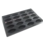 Barquette tart base mould 20 cavities – 120X60X22 mm SKU: 014434