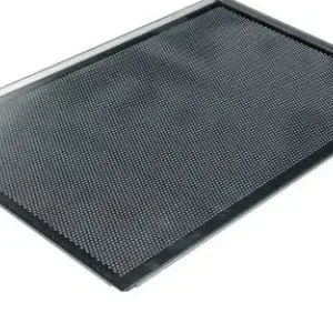 Aluminum pastry tray perforated 45° – 400×600 mm SKU: 003119