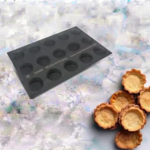 Round tart base mould 15 cavities – Ø90X20 mm SKU: 014480