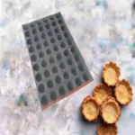 Mini round tart base mold, 54 cavities – Ø50X16 mm SKU: 014747