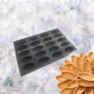 Barquette tart base mould 20 cavities – 120X60X22 mm SKU: 014434