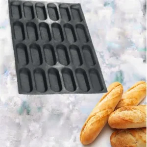 Milk bread mould 24 cells – 130x48x18 mm    SKU: 010566