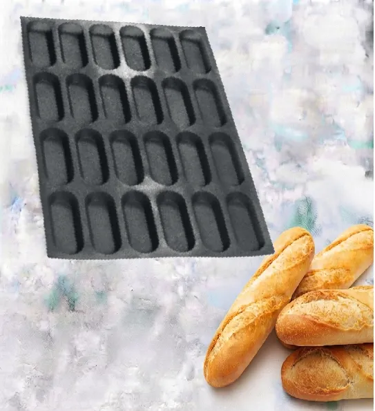 Milk bread mould 24 cells – 130x48x18 mm SKU: 010566